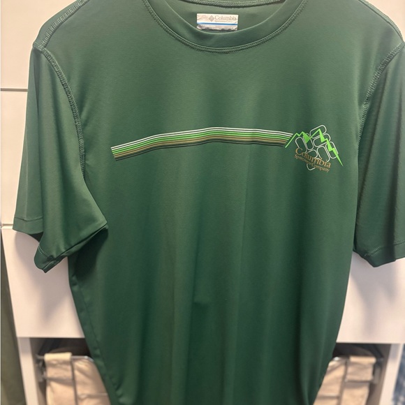 Columbia Men's Forest Green Short Sleeve Tee - Picture 1 of 3